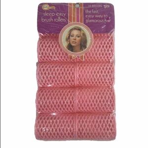 Vintage 1970 Solo Sleep Easy Brush Rollers 10 Curlers New In Package